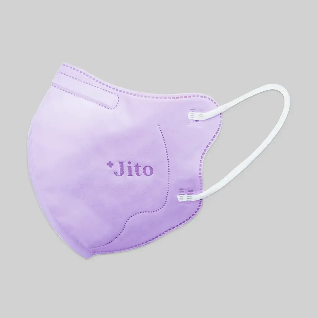 MASKER RESPIRATOR 3D KN95 - MODEL BUTTERFLY - WARNA PASTEL "JITO" (1 Box = 20 pcs)