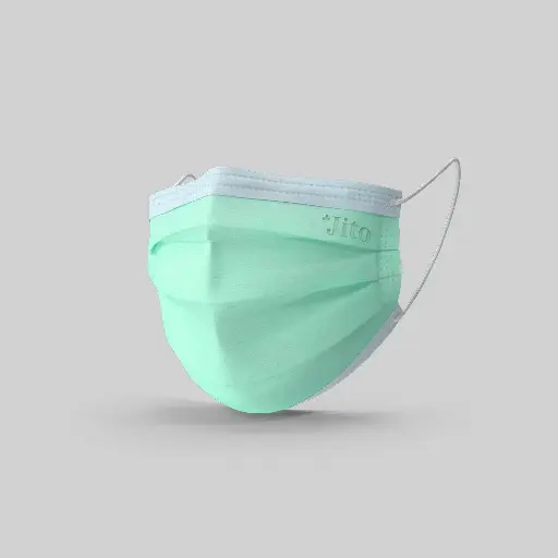 MASKER ELASTIK - HIJAU 3 PLY "JITO" (1 Box ** Unit)